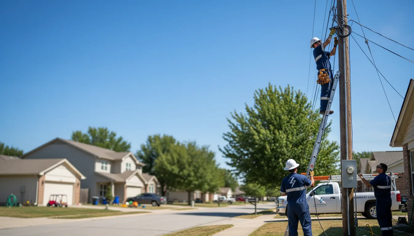 Residential electrician providing installation services in Henderson, AR